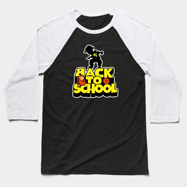 Back to school Baseball T-Shirt by Graffik-Peeps